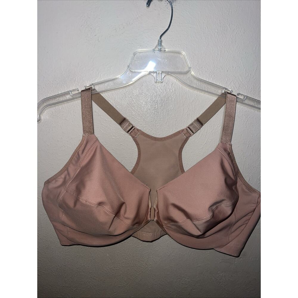 Glamorise MagicLift Support Bra 42DD US / 42DD UK Nude Beige Tan 1247 - Picture 2 of 12
